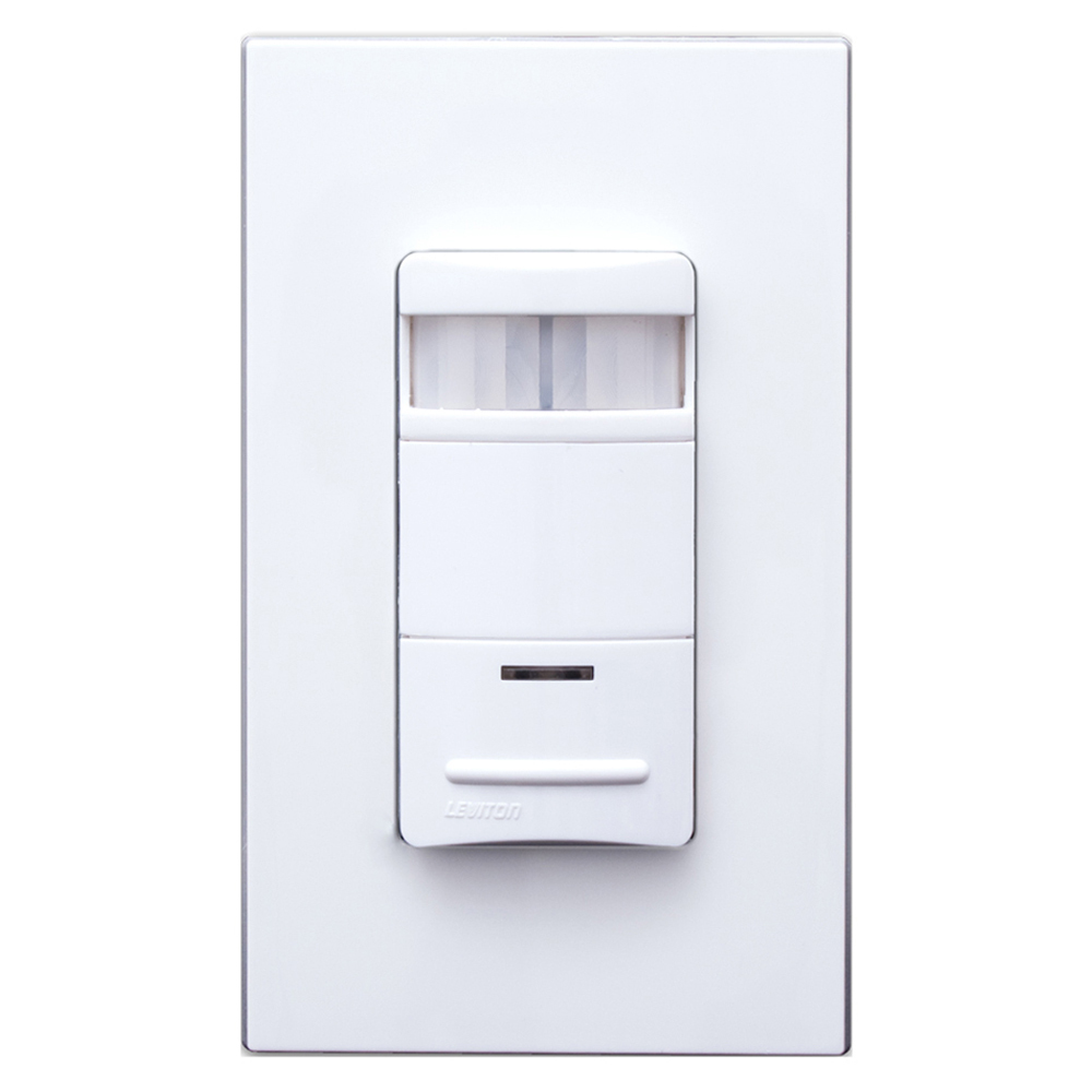 ODS06-IDW 1-Pole Low-Profile Occupancy Sensor, 120/230/277 V AC, PIR Sensor, 1600 sq-ft Coverage, 180 deg Viewing