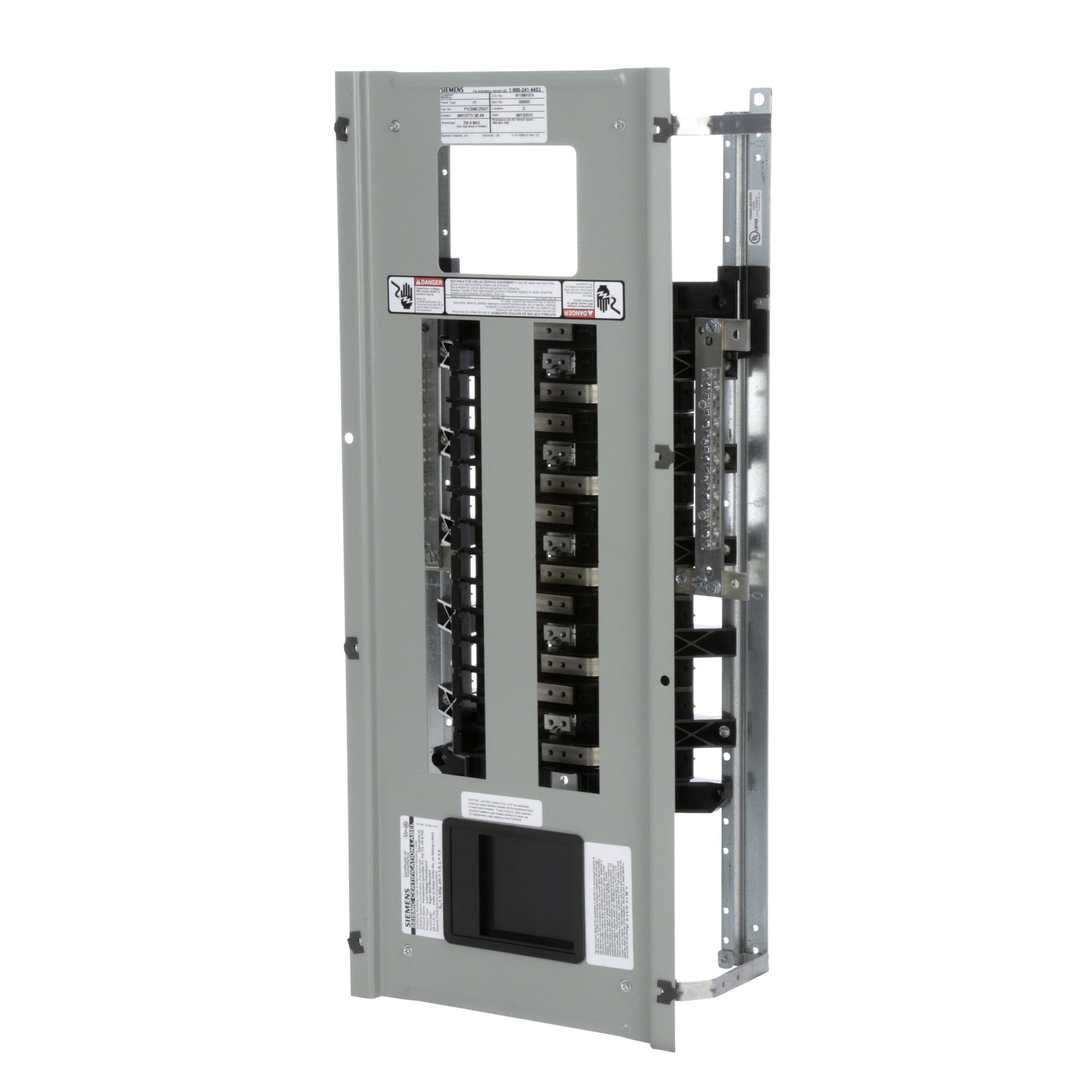 P1E30MC250AT Type P1 Panelboard Interior, 480/277 V AC, 250 A