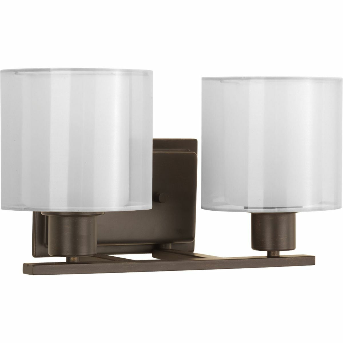 P2078-20 Invite Modern/Transitional Bath Fixture, (2) A19 Lamp, 120 V AC, Bronze Painted Housing