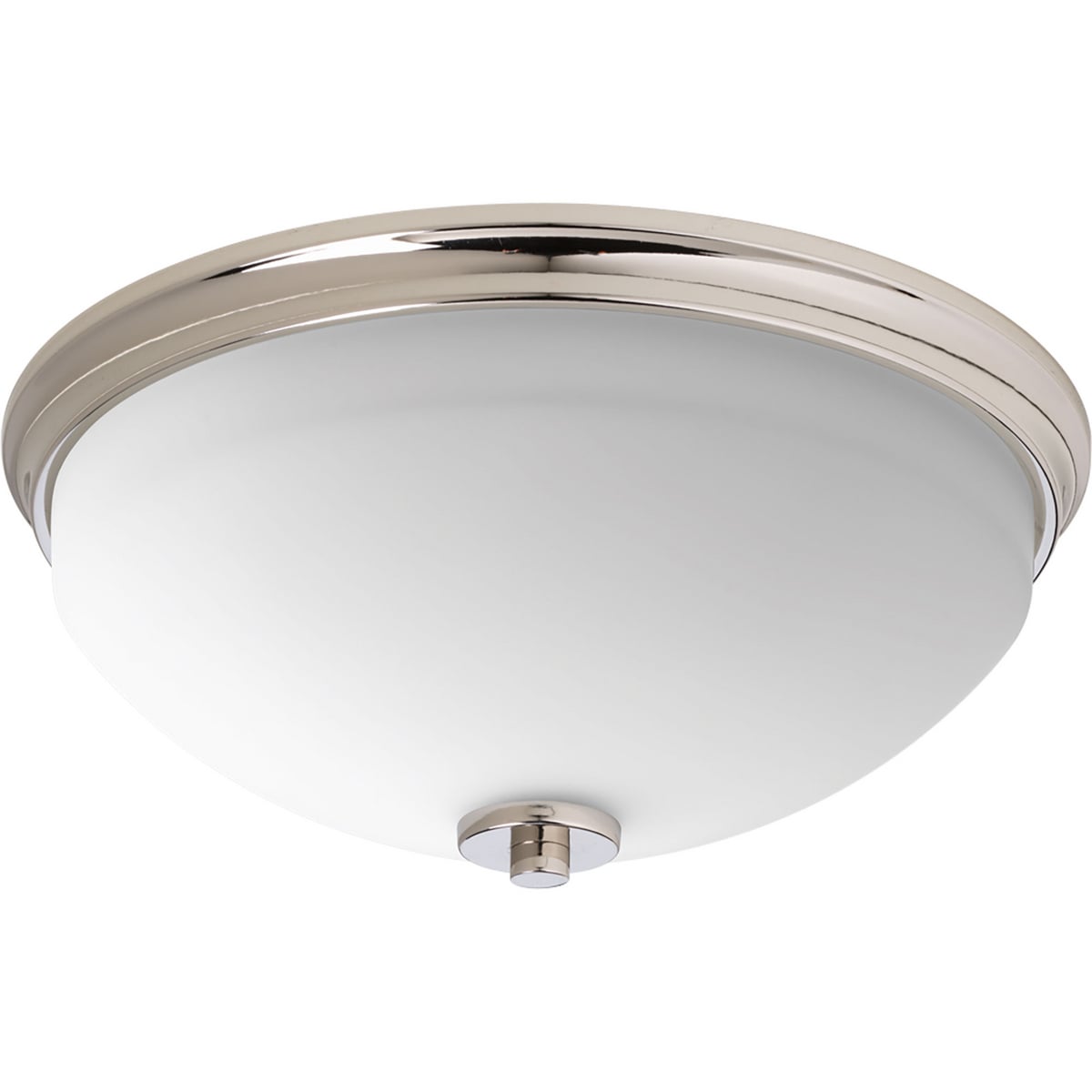 P3423-104 Replay Close-to-Ceiling Contemporary Soft Flush Mount Lighting, (2) Lamp, 120 V AC, Polished Nickel Housing
