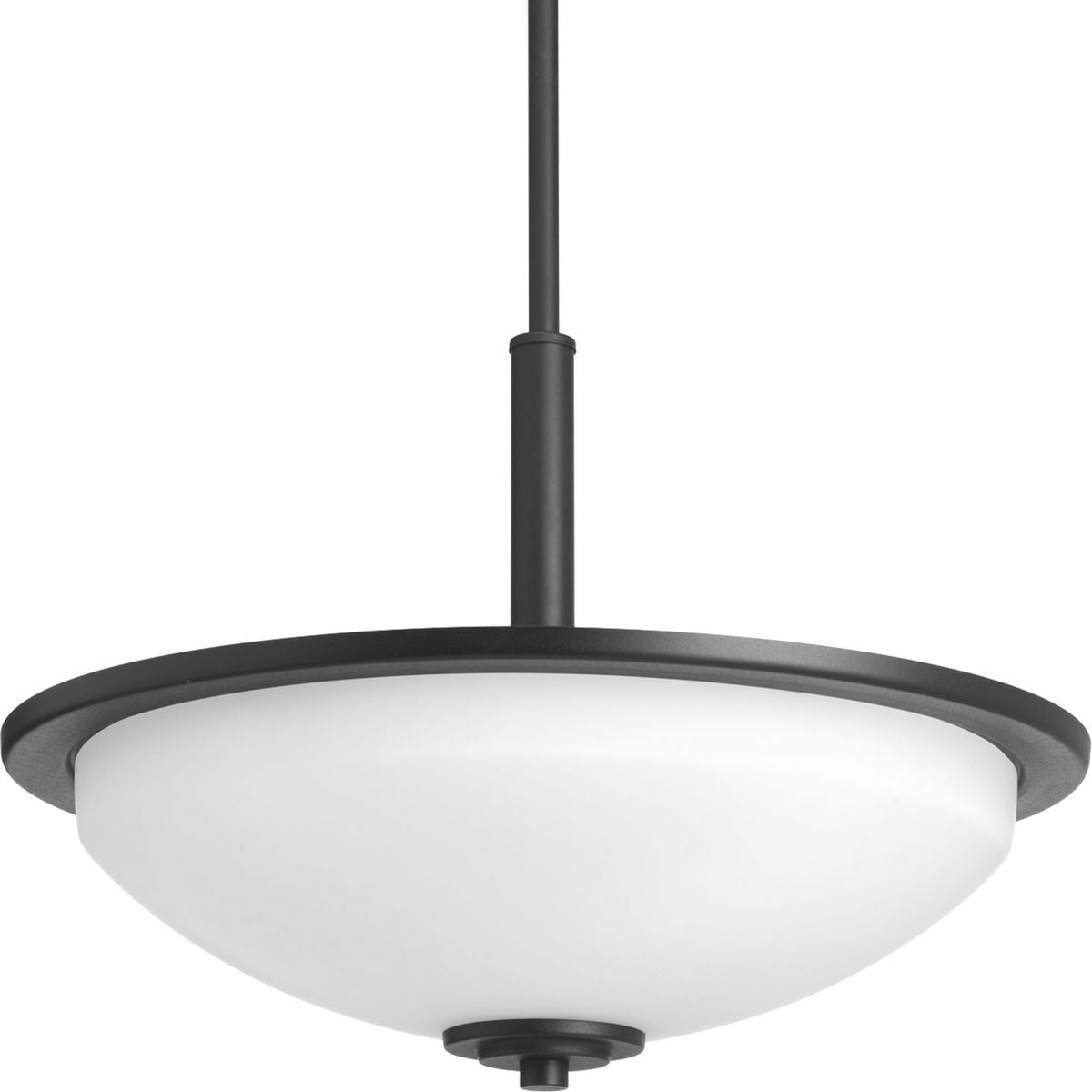 P3450-31 Replay Contemporary/Modern/Soft/Transitional Pendant Light, (3) A19 Lamp, 120 V AC, Black Painted Housing