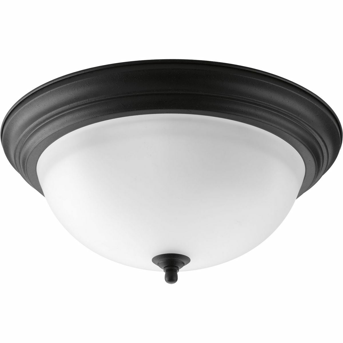 P3926-80 Melon Classic/Traditional Close-to-Ceiling Fixture, (3) A19 Lamp, 120 V AC, Forged Painted Housing