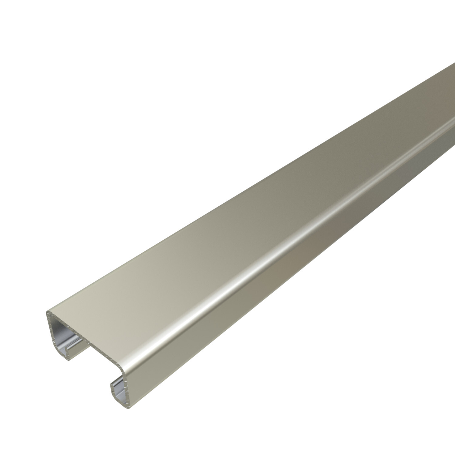 P4100-10SS P4100 Solid Channel, 10 ft L 1-5/8 in W 13/16 in D 14 ga THK, Low Carbon Steel, Domestic
