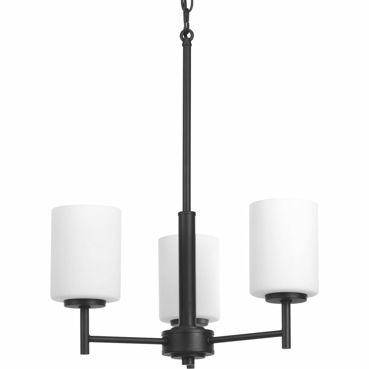 P4318-31 Replay Contemporary/Modern/Soft/Transitional Chandelier, (3) A19 Lamp, 120 V AC, Painted Housing