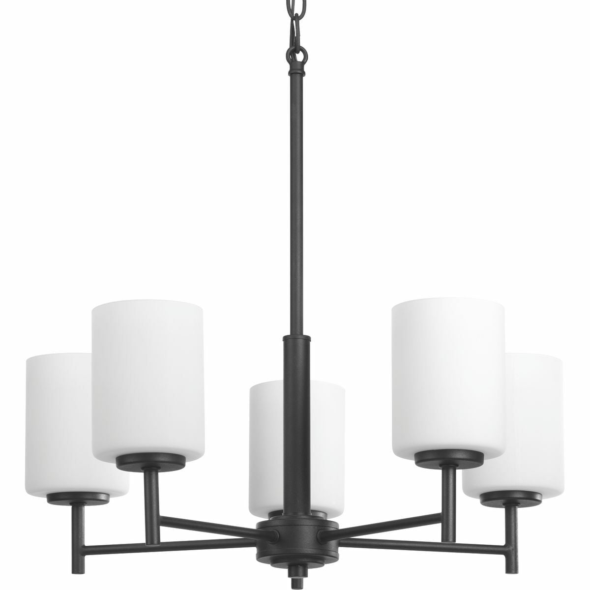 P4319-31 Replay Contemporary/Modern/Soft/Transitional Chandelier, (5) A19 Lamp, 120 V AC, Painted Housing