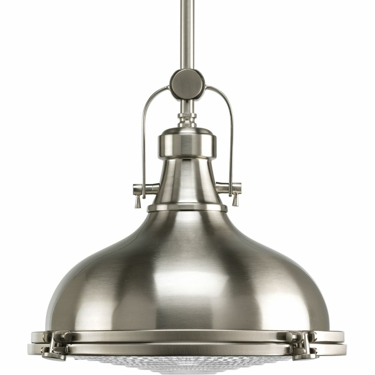 P5188-0930K9 Casual/Classic/Traditional Pendant Light, (1) Lamp, 120 V AC, Brushed Nickel Housing