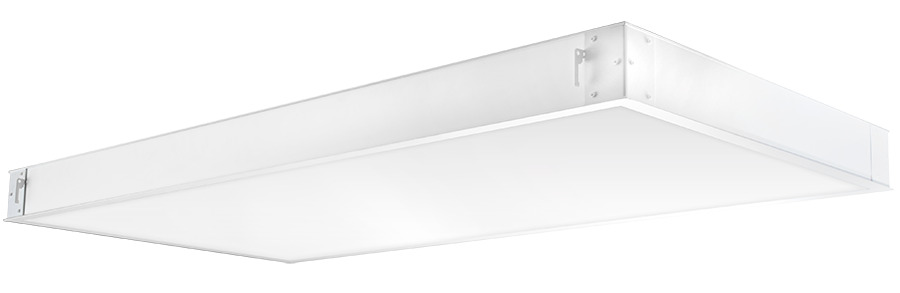 PANEL2X4-44N/D10 Dimmable Panel Light With 0 to 10 VDC Dimmable Driver, LED Lamp, 44 W Fixture, 120/208/240/277 V AC, Aluminum Housing