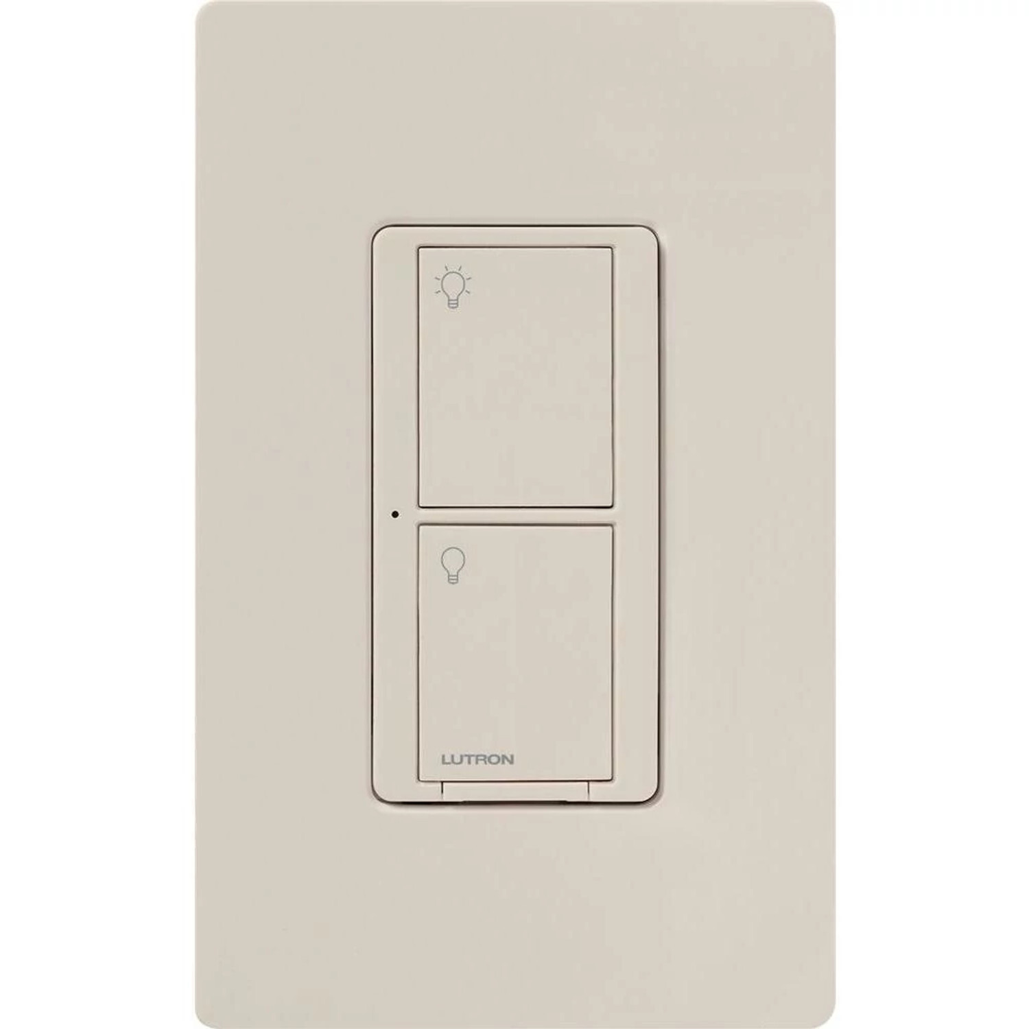 PD-5WS-DV-LA Caseta In-Wall Smart Switch PRO, No Neutral Required, 5 Amp Lighting or 3 Amp General Fan Load, 120/277V, 1 Pole/3-Way, Light Almond