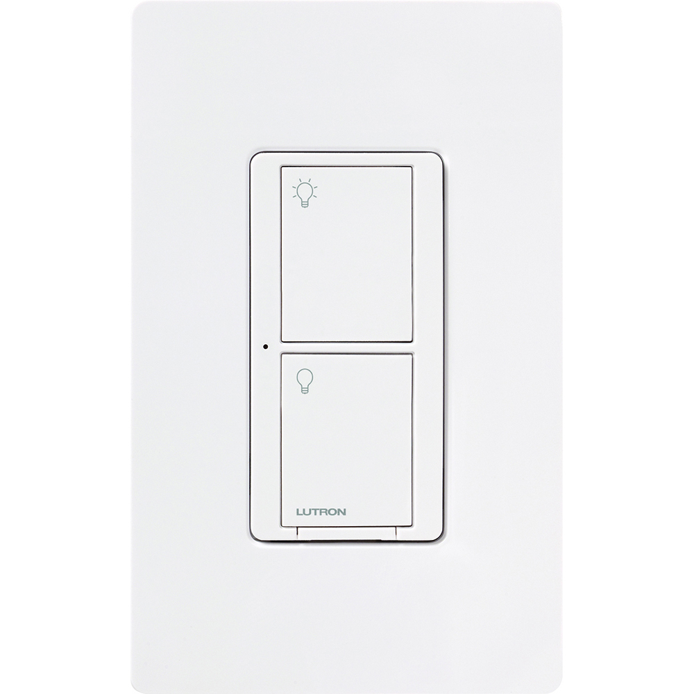 PD-5WS-DV-WH Caseta In-Wall Smart Switch PRO, No Neutral Required, 5 Amp Lighting or 3 Amp General Fan Load, 120/277V, 1 Pole/3-Way, White
