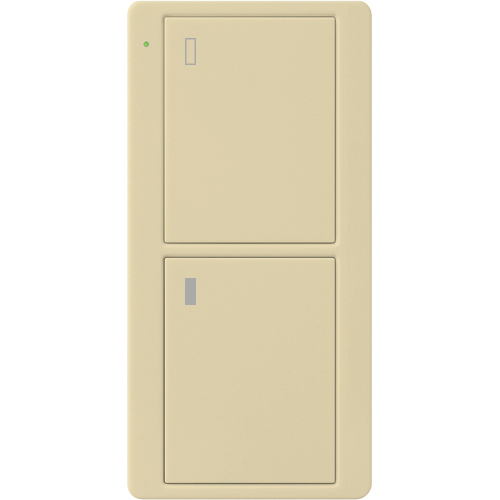 PJ2-2B-GIV-L02 2-Button Pico Smart Remote with Appliance Icons, Ivory