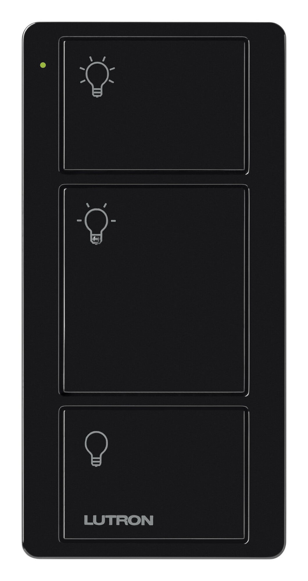 PJ2-3B-GBL-L01 3-Button Original Pico Smart Remote with Light Icons, Black
