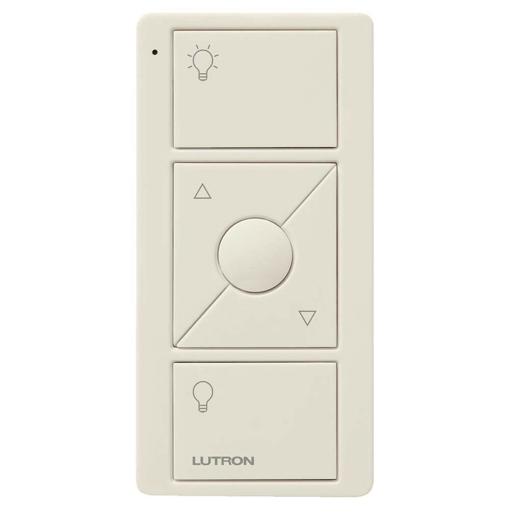 PJ2-3BRL-LA-L01R Original 3-Button Pico Smart Remote with Raise/Lower and Preset with Light Icons, Light Almond