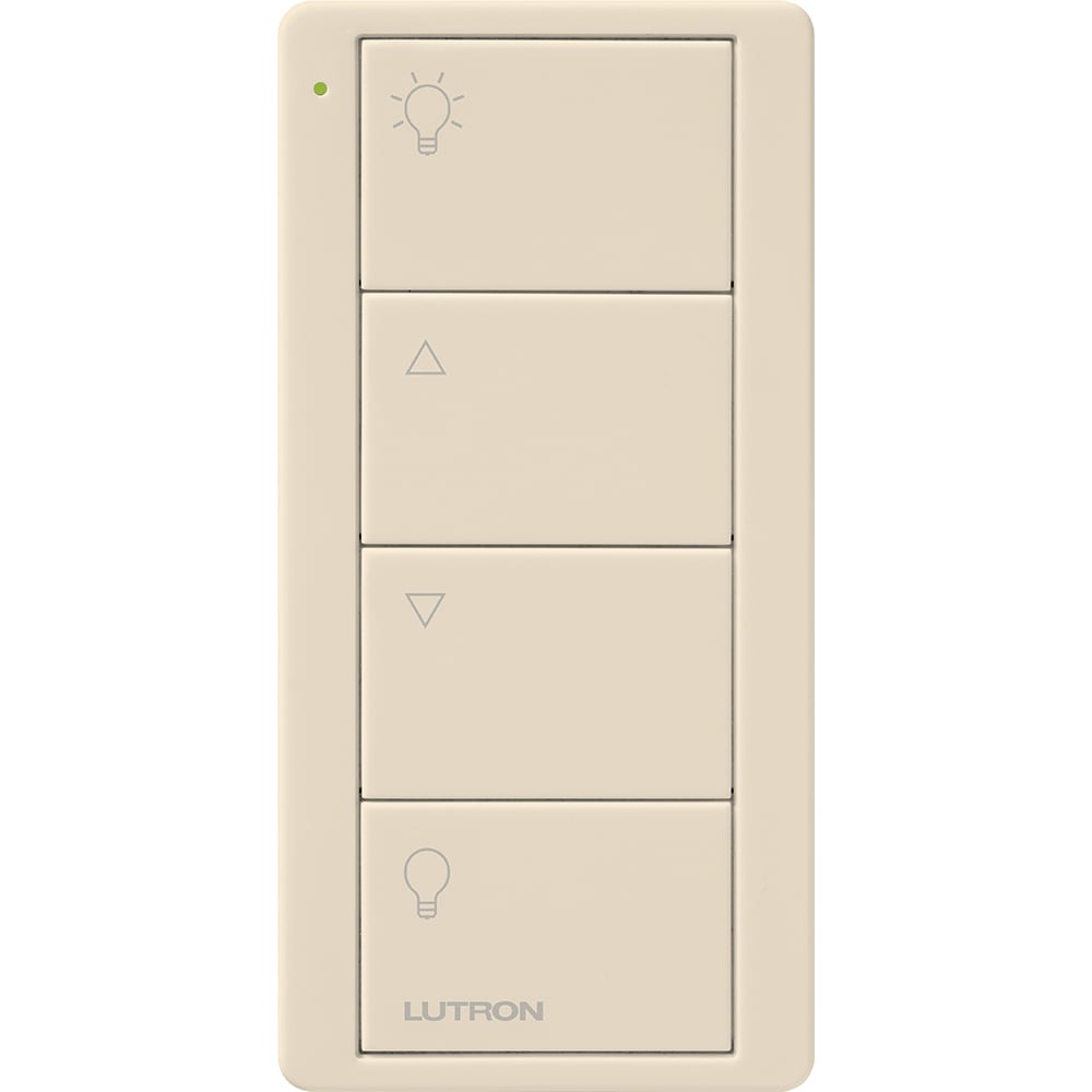 PJ2-4B-GLA-L01 4-Button Zone Control Pico Smart Remote with Light Icons, Light Almond