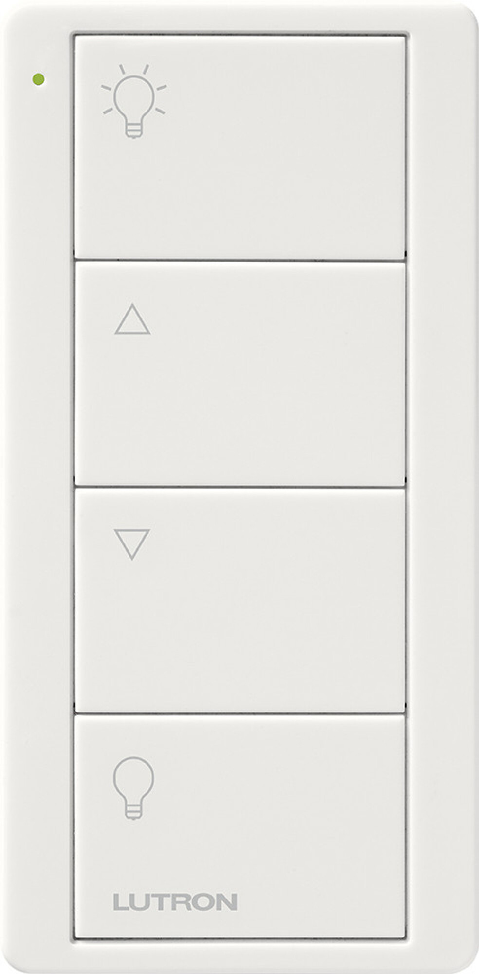 PJ2-4B-GWH-L01 4-Button Zone Control Pico Smart Remote with Light Icons, White