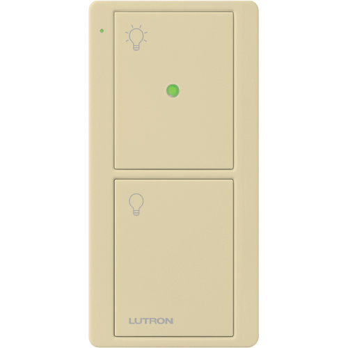 PJN-2B-GIV-L01 2-Button Pico Smart Remote with Night Light and Icons, Ivory