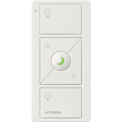 PJN-3BRL-GWH-L01 Original 3-Button Pico Smart Remote with Night Light, Raise/Lower and Preset with Light Icons, White