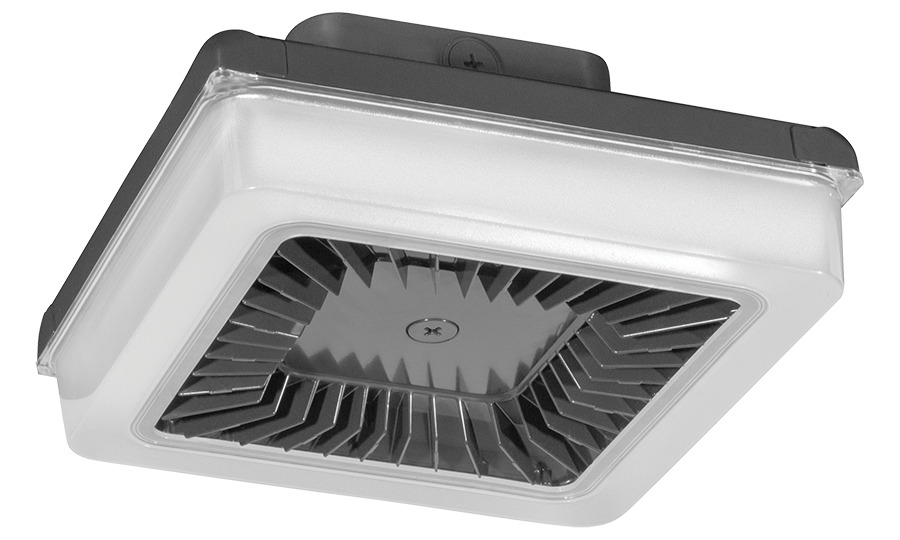 PRT42 Porto Standard Garage Lighting,) LED Lamp, 43 W Fixture, 120/208/240/277 V AC, Bronze Housing