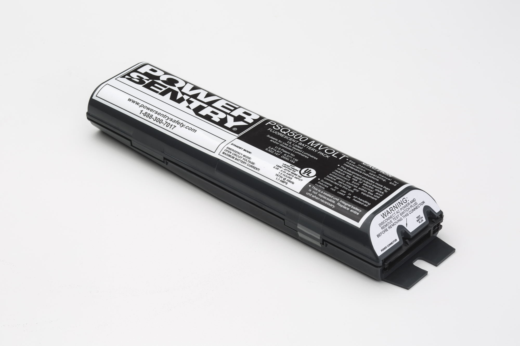 PSQ500QD MVOLT M12 Fluorescent Battery Pack, Nickel-Cadmium, 3.6 V DC Nominal