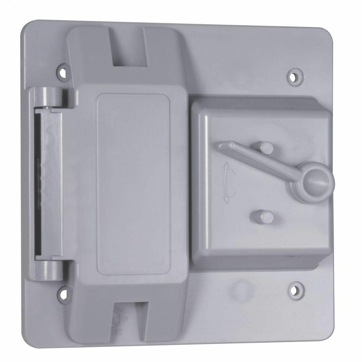 PTC521GY Blank Cover, 2 in L x 4-3/4 in W x 1.2 in D, Polycarbonate