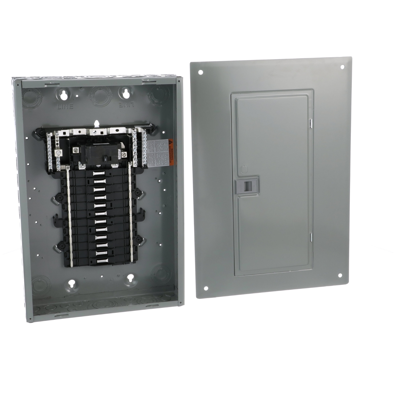 QO124L125PGC 1-Phase Convertible Neutral Main Lug Load Center With Combination Flush/Surface Cover, 120/240 V AC, 125 A, 65 kA Interrupt