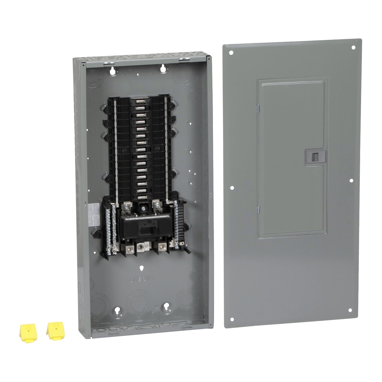 QO130M150PC 1-Phase Convertible Neutral Main Breaker Load Center With Combination Flush/Surface Cover, 120/240 V AC, 150 A, 22 kA Interrupt