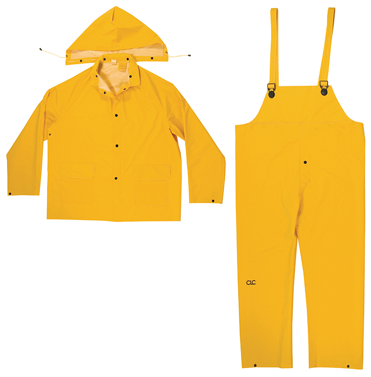 R1012X Heavy Duty Rain Suit, XL, Yellow, Polyvinyl Chloride