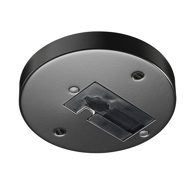 R40N BL Monopoint Canopy Adapter, 4-3/4 in Dia x 5/8 in H, For Use With 120 V Trac Fixture