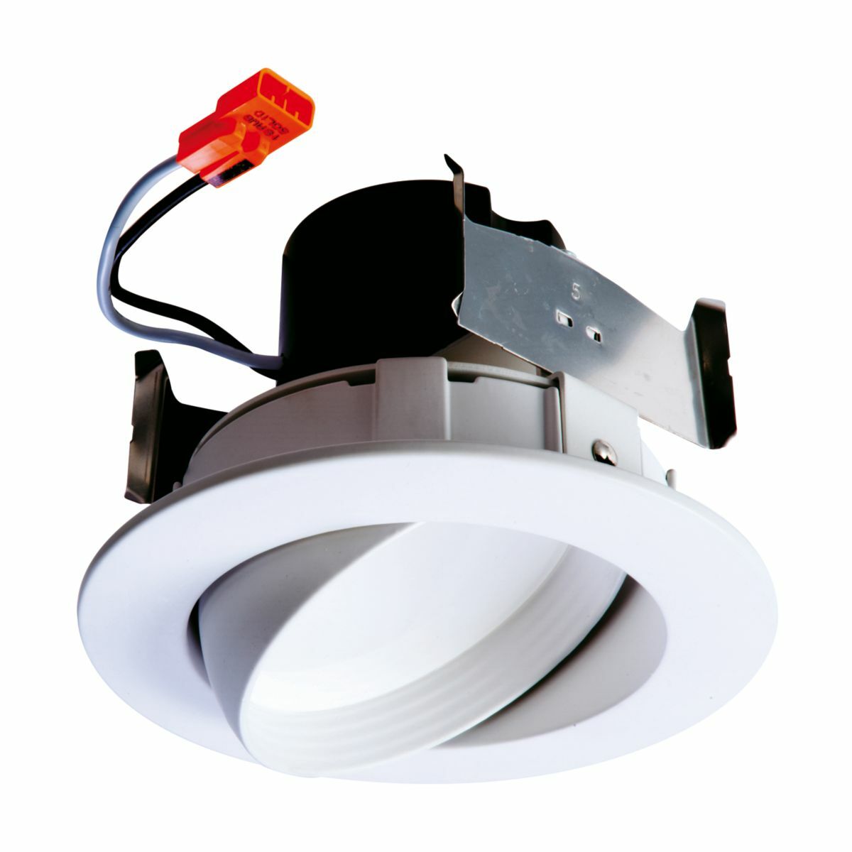 RA406927WH Halo RA4 Adjustable Gimbal Narrow Very Wide Flood Retrofit Module, 10 W Fixture, 4 in Ceiling Opening, 120 V AC, Die Cast Aluminum Housing