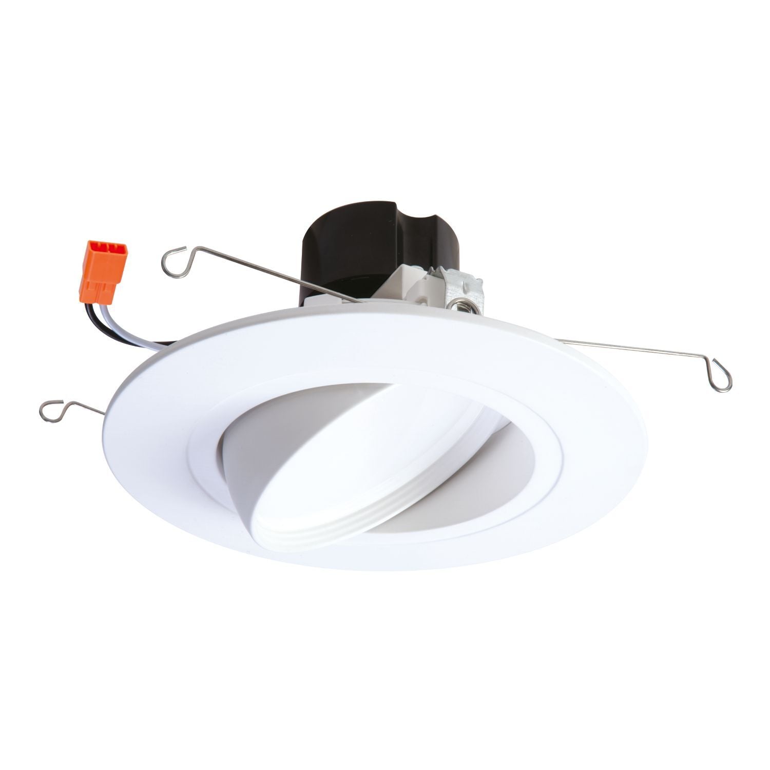 RA5606930WH Halo Adjustable Gimbal Narrow Very Wide Flood Retrofit Module, 5 in, 6 in Ceiling Opening, 120 VAC, Die Cast Aluminum Housing