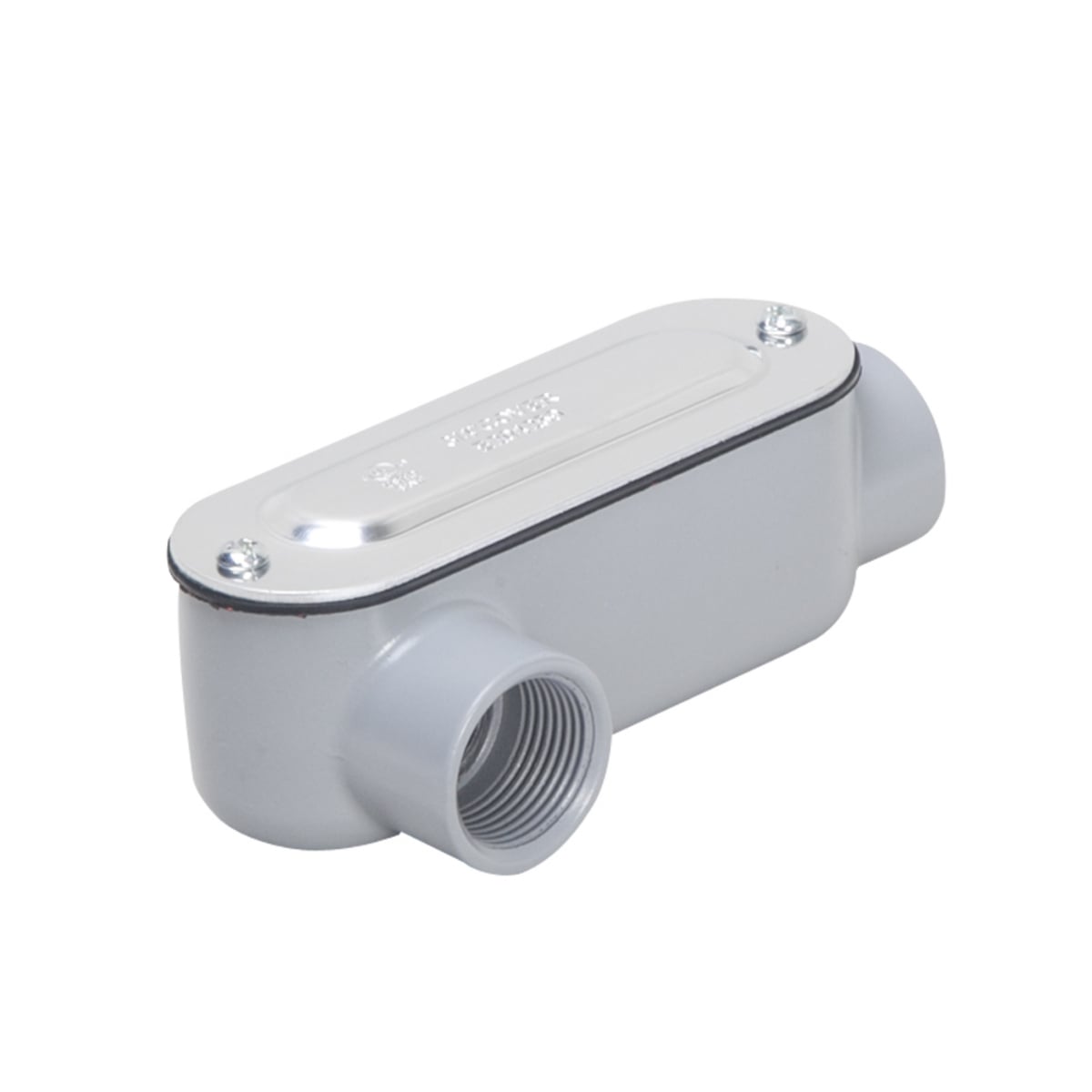 RLR200 Type LR Conduit Body With NBR Synthetic Rubber Gasket, 2 in Hub, 67 cu-in Capacity, Die Cast Aluminum, Powder Coated