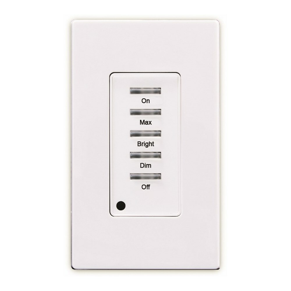 RLVSW-4LW Low Voltage Dimmer, 24 V DC, 24 mA, Manual ON/Partial ON Operation, White