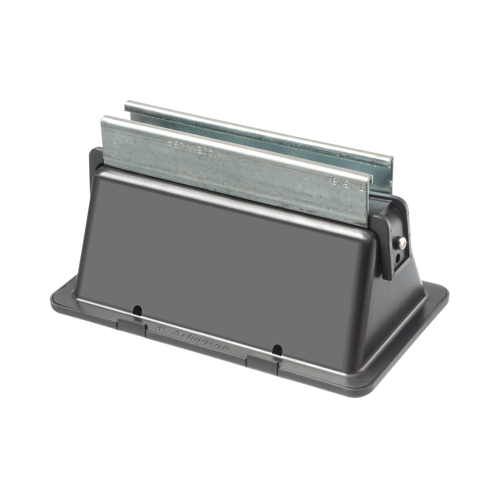 RTSE405L Rooftop Support With Base Cover, Strut Clamp, 6.2 in L x 6.732 in W, For Use With Circular/Raise Conduit Off Roof Surface, Plastic