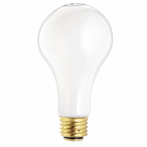S1820 3-Way Dimmable General Service Incandescent Lamp, 30/70/100 W, E26 Incandescent Lamp, A21, 280/680/960 Lumens Initial