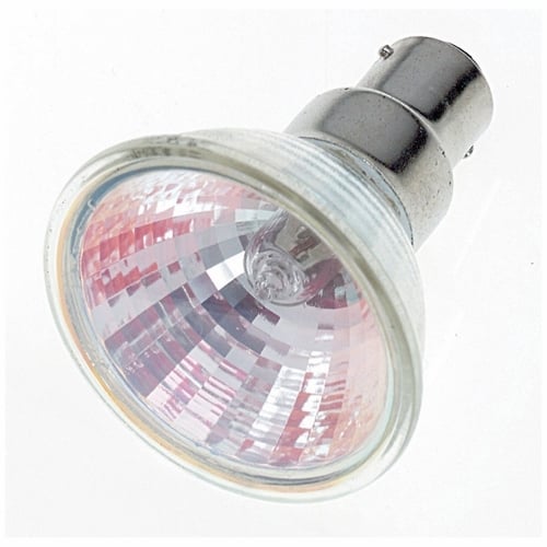 S1973 Dimmable Lensed Halogen Lamp, 50 W, BA15d Halogen Lamp, MR16 Shape