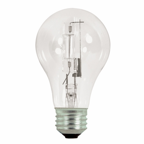 S2404 Type A Dimmable Halogen Lamp, 72 W, E26 Lamp, A19 Shape, 1490 Lumens Initial