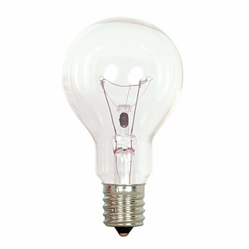S2744 Dimmable General Service Incandescent Lamp, 40 W, E17 Incandescent Lamp, A15, 420 Lumens Initial