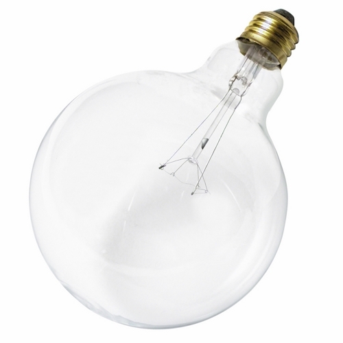 S3010 Decorative Dimmable Globe Incandescent Lamp, 25 W, E26 Incandescent Lamp, G40 Shape, 120 Lumens Initial