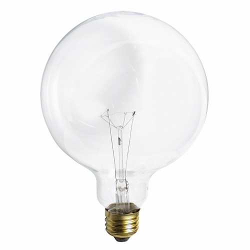S3014 Decorative Dimmable Globe Incandescent Lamp, 150 W, E26 Incandescent Lamp, G40 Shape, 1.7 Lumens Initial