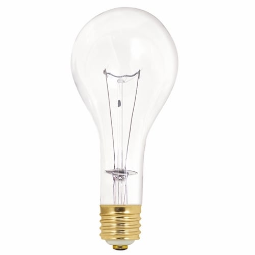S3015 General Service Incandescent Lamp, 500 W, E39, PS35 Shape, 8000 Lumens Initial