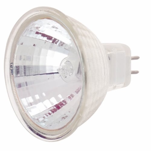 S3169 Capsule Dimmable Open Halogen Reflector Lamp, 50 W, GU5.3/GX5.3 Halogen Lamp, MR16 Shape, 1500 Lumens CP Center Beam