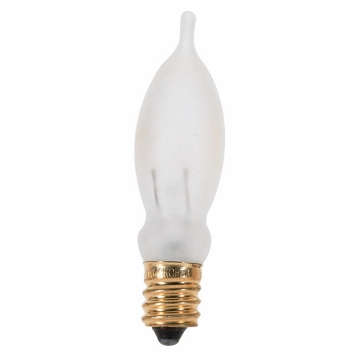 S3242 Decorative Dimmable Incandescent Lamp, 7.5 W, E12 Incandescent Lamp, CA5 Shape, 35 Lumens Initial