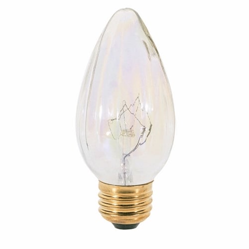 S3378 Decorative Dimmable Incandescent Lamp, 60 W, E26 Incandescent Lamp, F15 Shape, 600 Lumens