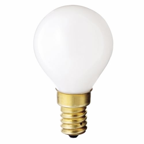 S3398 Decorative Dimmable Globe Incandescent Lamp, 40 W, E14 Incandescent Lamp, G14 Shape, 330 Lumens Initial