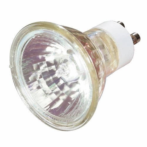 S3502 Dimmable Lensed Halogen Lamp, 50 W, GU10 Halogen Lamp, MR16, 550 Lumens Initial