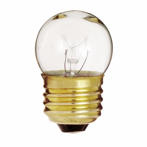 S3606 Dimmable Indicator and Sign Incandescent Lamp, 7.5 W, E26 Incandescent Lamp, S11 Shape, 40 Lumens Initial