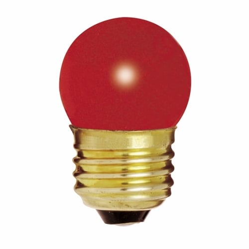 S3611 Dimmable Indicator and Sign Incandescent Lamp, 7.5 W, E26 Incandescent Lamp, S11 Shape, 40 Lumens Initial