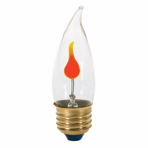 S3657 Decorative Dimmable Incandescent Lamp, 3 W, E26 Incandescent Lamp, CA10 Shape