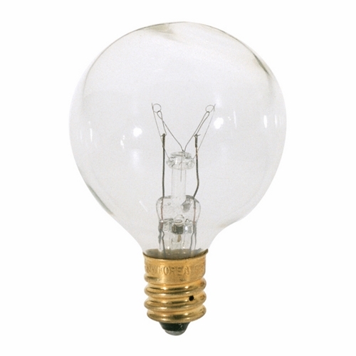 S3846 Decorative Dimmable Globe Incandescent Lamp, 25 W, E12 Incandescent Lamp, G12.5 Shape, 180 Lumens Initial