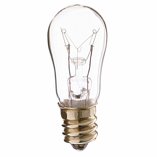 S3900 Dimmable Indicator and Sign Incandescent Lamp, 6 W, E12 Incandescent Lamp, S6 Shape, 30 Lumens Initial