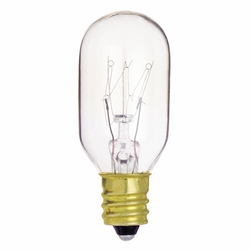 S3905 Dimmable Indicator and Sign Lamp, 15 W, E12 Incandescent Lamp, T7 Shape, 95 Lumens Initial